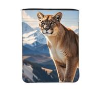 Waterproof Book Sleeve with Zipper & Front Pocket Book Cover Protector | 11.8x9 Inch Book Pouch Protector Panther & Mountain Lion Washable Gift Bag For Women Girl Reader Book Accessories
