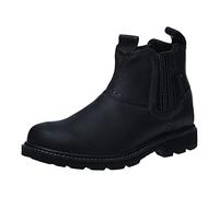 Waterproof Boots Men's Leather Ankle Boots High-Top Work Shoes Combat Boots Robust Hiking Boots Vintage Work Boots Outdoor Hiking Shoes Chelsea Boots Non-Slip Biker Boots High Shoes, black, 10 UK