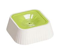 Waterproof Bowl for - PP, HDPE 22 x 22 x 8 cm | 1.1 L Anti-Drip Dispenser Bowl with Anti-Splash Function, Non-Slip for Puppies, on the go, in the Car,