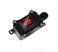 Waterproof Box Switch for Outdoor Wiring, Waterproof Switch, Suitable for 12-24 V Household Energy Storage Devices, Cars and Ships Relay (A)