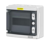 Waterproof Breakered Box 5 Circuit Capacity Clear Lid Din Rails Mounting for Secure Electrical Distribution Indoor Outdoor Circuit Breakers Enclosures