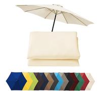 Waterproof & Breathable Replacement Canopy for 6/8 Rib Umbrella Outdoor Sunshade Fabric for Patio Beach & Pool Shelter Protection