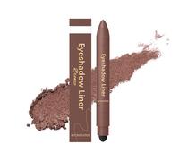 Waterproof Bronze Dual-Ended Eye Shadow Eyeliner Pencil - Smudge-Proof Long-Lasting Creamy Stick & Fine Gel For Winged, Natural, Everyday Makeup Looks, Smooth Blendable Colour, Versatile Application