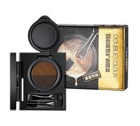 Waterproof Brow Powder, Eyebrow Eye-Liner Cream, Double-Ended Brush Mascara, Color Eyebrow Pomade, Two-in- Functionality, 3G Net Content, For Girls, Women