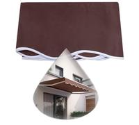 Waterproof Brown Retractable Patio Awning Replacement Fabric - Outdoor Sun Shade ShelterPolyester Awning Cover Various (13x10ft 4x3ft)