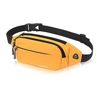 Waterproof Bumbags Waist Fanny Pack Ladies Fashion Bum Bag with Adjustable Belt for Sport Running Hiking Jogging Travel Dog wolking Girls Women Men (Yellow)