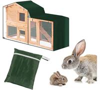 Waterproof Bunny Hutch Cover - Triangular Dust-proof Rabbit Cage Cover, 420d Material With Zippers, Perfect For Winter Protection In Backyard Garden, Poultry Cage Accessory Green 180×52×86cm