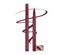 Waterproof Burgundy Eyeliner - Liquid Pencil with Precise Fine Tip - Smudge-Proof & Sweat-Resistant - Bold Pigment for All-Day Wear - Holiday Makeup Pen for Christmas & Festive Glam Eye Looks