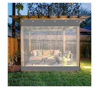 Waterproof C TarpsUV Resintains for s Porches Sn Rooms & GazebosCustomizable Drapes 5.25x8.2ft/1.6x2.5m