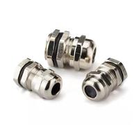 Waterproof Cable Gland Connector IP68 Nickel Plated Brass Metric Cable M8 M10 M12 M14 M16 M18-M36 Fit 18-25mm for 4-8mm Cable(M24x1.5mm Fit 10-14m)