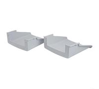 Waterproof Camera Cover Shield with Sun and Rain Protective Roof for Outdoor Security Cameras, Plastic Construction, Compatible with Various Models (2pcs)