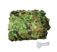 Waterproof Camo Net Sunscreen Camouflage Netting, 210D Camo Mesh Net for Hunting Blind, Outdoor Sunshade, Vehicle Camouflage, Army Party Backdrop, Camping, Paintball, Photography(Green,4.5m x 5m)