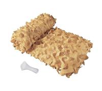 Waterproof Camo Net Sunscreen Camouflage Netting, 210D Camo Mesh Net for Hunting Blind, Outdoor Sunshade, Vehicle Camouflage, Army Party Backdrop, Camping, Paintball, Photography(Sand,3.0m x 9m)