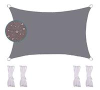 Waterproof Camouflage Shade Sail 2x2.5m, Easy Clean Jute Fabric Canopy with Fixing Ropes, Perfect for Terrace, Garden, and Outdoor Use - Various