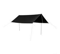 Waterproof Camping Tarp 300x300cm UPF50+ Black Sun Shade | /1500mm Waterproof, /Blackout Fabric, Windproof Alloy Poles, Quick 3-step Setup/, Ideal For Picnic And Outdoor Shelter/