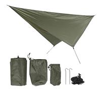 Waterproof Camping Tarp Multifunctional Rhombus Canopy Beach Shade Cloth 360x290cm (Green)