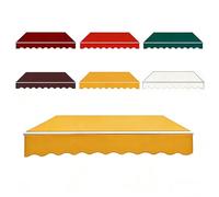 Waterproof Canopy Fabric Replacement for nings - Sun Protect for Balcony & Garden - Fits 200cm, 250cm, 300cm, 400cm, 600cm, 700cm - Yellow (6.5x5ft/200x150cm)