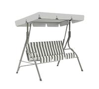 Waterproof Canopy Replacement Cover for 2-3 Seater Outdoor Swing - Durable UV-Resistant Easy Install Gray 56x47x7 inches - Perfect for Patio Porch Garden Balcony