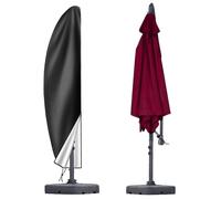 Waterproof cantilever parasol cover, suitable for large outdoor parasols of 2.5m, 2.7m, 3m and 4m, made of UV-resistant 210D Oxford fabric