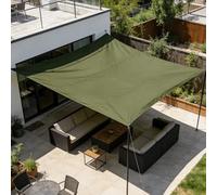 Waterproof Canvas Tarp Green - Features Grommets, Tarpaulin for Patio Canopy Outdoor Camping Ground Truck Cover, 1.5x2m 1.2x1.5m 2x3m 3x6m(2x2m(6.5ftx6.5ft))