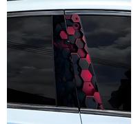 Waterproof Car B Pillar Decal Featuring 3D Crack Pattern for Door Protection with UV Resistance and Scratch Prevention Suitable for SUVs and Sedans (D)