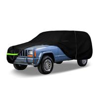 Waterproof Car Cover Compatible with 1983-2001 Jeep Cherokee XJ Accessories, 210T All Weather Car Covers with Inner Cotton for Dust Snow Rain Hail Protection