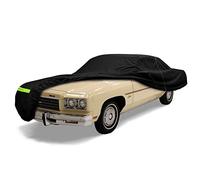 Waterproof Car Cover Compatible with Chevrolet Impala/Bel Air/Biscayne 1971-1976 2 & 4-Door Sedan/Couple/Hardtop 210T All Weather Classic Car Covers with Zipper Door for Snow Rain Protection
