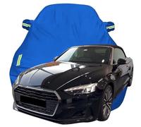 Waterproof Car Cover for Audi A5 Cabrio 40 TFSI, Dustproof Snow Scratch Resistant Car Cover, Breathable Oxford Car Tarpaulin,Blue-Plus-Cotton