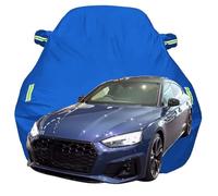 Waterproof Car Cover for Audi A5 Sportback S line, Dustproof Snow Scratch Resistant Car Cover, Breathable Oxford Car Tarpaulin,Blue-Plus-Cotton