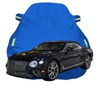 Waterproof Car Cover for Bentley Continental GT Convertible, Dustproof Snow Scratch Resistant Car Cover, Breathable Oxford Car Tarpaulin,Blue-Plus-Cotton