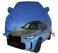 Waterproof Car Cover for BMW X5 M60i Boss Luxury Sport SUV, Dustproof Snow Scratch Resistant Car Cover, Breathable Oxford Car Tarpaulin,Blue