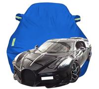 Waterproof Car Cover for Bugatti La Voiture Noire casual shooting, Dustproof Snow Scratch Resistant Car Cover, Breathable Oxford Car Tarpaulin,Blue-Plus-Cotton