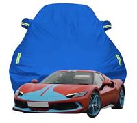 Waterproof Car Cover for Ferrari 296GTB, Dustproof Snow Scratch Resistant Car Cover, Breathable Oxford Car Tarpaulin,Blue-Plus-Cotton
