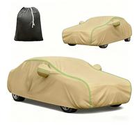 Waterproof Car Cover for Jaguar Majestic|Waterproof Breathable Outdoor Protection Oxford Fabric All Weather Outdoor Protection with Convenient Side Zipper
