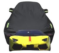 Waterproof Car Cover for Lamborghini Aventador, Dustproof Snow Scratch Resistant Car Cover, Breathable Oxford Car Tarpaulin,Black-Plus-Cotton