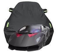 Waterproof Car Cover for Lamborghini Sesto Elemento, Dustproof Snow Scratch Resistant Car Cover, Breathable Oxford Car Tarpaulin,Black-Plus-Cotton