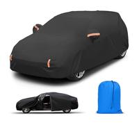 Waterproof Car Cover for Outside Storage with Cotton,All Weather Protection from Rain, Snow, UV, Dust and Hail,Premium Car Covers For Outside Storage,Fits Saloon/Hatchback Up to 177"/450cm