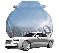 Waterproof Car Cover for Rolls Royce GHOST OEM, Dustproof Snow Scratch Resistant Car Cover, Breathable Oxford Car Tarpaulin,Silver