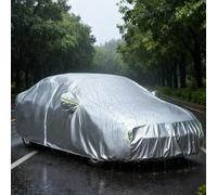 Waterproof Car Cover for Toyota MR2(1984-2007) Coupe Targa Cabriolet Full Exterior Car Cover for winter Soft Lining Windproof Dustproof Snowproof Car Covers for Outside Storage With Door Zipper-Silver