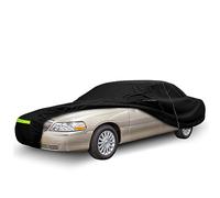 Waterproof Car Cover Replace for 1998-2011 Lincoln Town Car, Old Classic Car Covers with Zipper Door for Snow Rain Sun Dust Protection(L FN145 Executive,Signature Limited,Design,Ultimate Signature L)