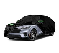Waterproof Car Cover Replace for 2021-2025 Ford Mustang Mach-E, 6 Layers All Weather Custom-fit with Zipper Door, Ventilated Mesh & Charging Port for Snow Rain Dust Hail Protection Protect car paint