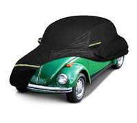 Waterproof Car Covers for 1960-1980 Volkswagen Beetle Bug Sedan 2-Door Saloon(Black) 210T Custom Outdoor Storm Hood