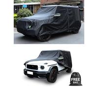 Waterproof Car Covers for 2004-2025 Mercedes Benz G-Class G500 G550 G650, 6 Layers All Weather Car Cover with Zipper Door & Windproof Bands for Snow Rain Dust Hail Protection