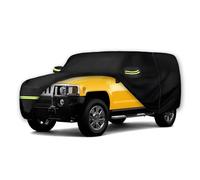 Waterproof Car Covers for Hummer H2 SUV 2002-2009 (Black) 210T Custom 6 Layers Heavy Duty Waterproof All Weather Protection Outdoor