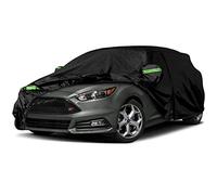 Waterproof Car Covers Replace for 1999-2024 Ford Focus Hatchback, 6 Layers All Weather Custom-fit Car Cover with Zipper Door & Windproof Bands for Snow Rain Dust Hail Protection (Hatchback)
