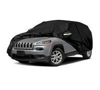 Waterproof Car Covers Replace for 2014-2025 Jeep Cherokee, 6 Layers All Weather Custom-fit Cover with Zipper Door & Windproof Bands for Snow Rain Dust Hail Protection Protect car paint