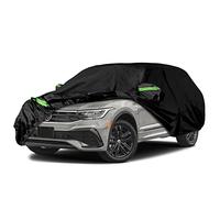 Waterproof Car Covers Replace for 2017-2025 VW Atlas, 6 Layers All Weather Custom-fit Cover with Zipper Door & Windproof Bands for Snow Rain Dust Hail Protection (Atlas) Protect car paint