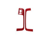 Waterproof Car Interior Modified Door Control Decorative Stickers for Fiat 500 2012-2015(Rosso)