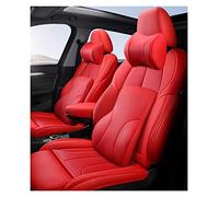 Waterproof Car Seat Protectors For Suzuki For Swift For Samurai Leather Car Seat Covers For Grand Vitara For Liana 2014 For Jimny 2000 Alto Sx4(Red,A)