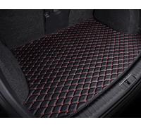 Waterproof Carpet Car Trunk Mat For Benz S Class W222 Four Doors Non-oil-electric Hybrid 2014-2019 Cargo Liner Carpet(Black and red)